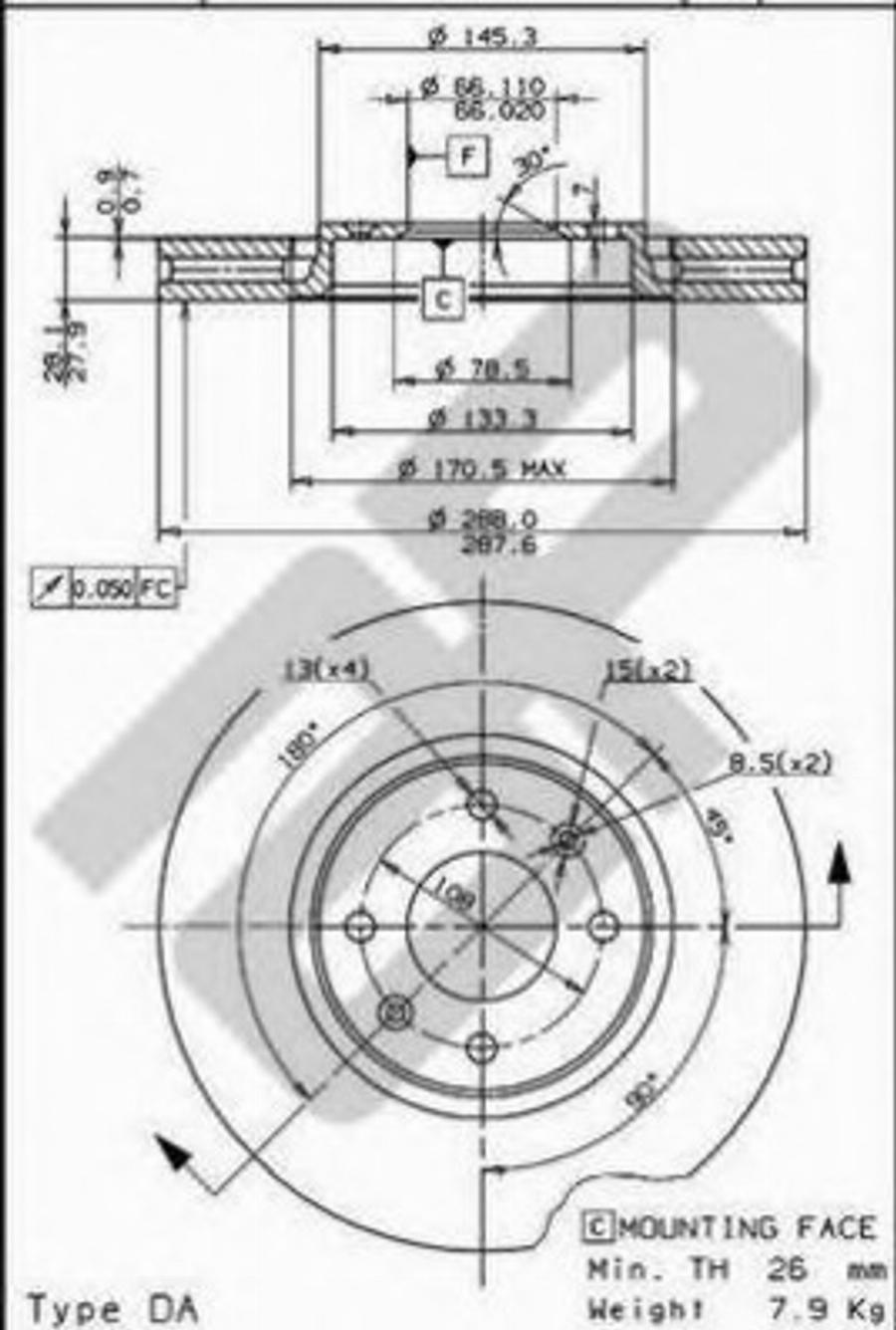 Metzger 24761 - Тормозной диск avtokuzovplus.com.ua