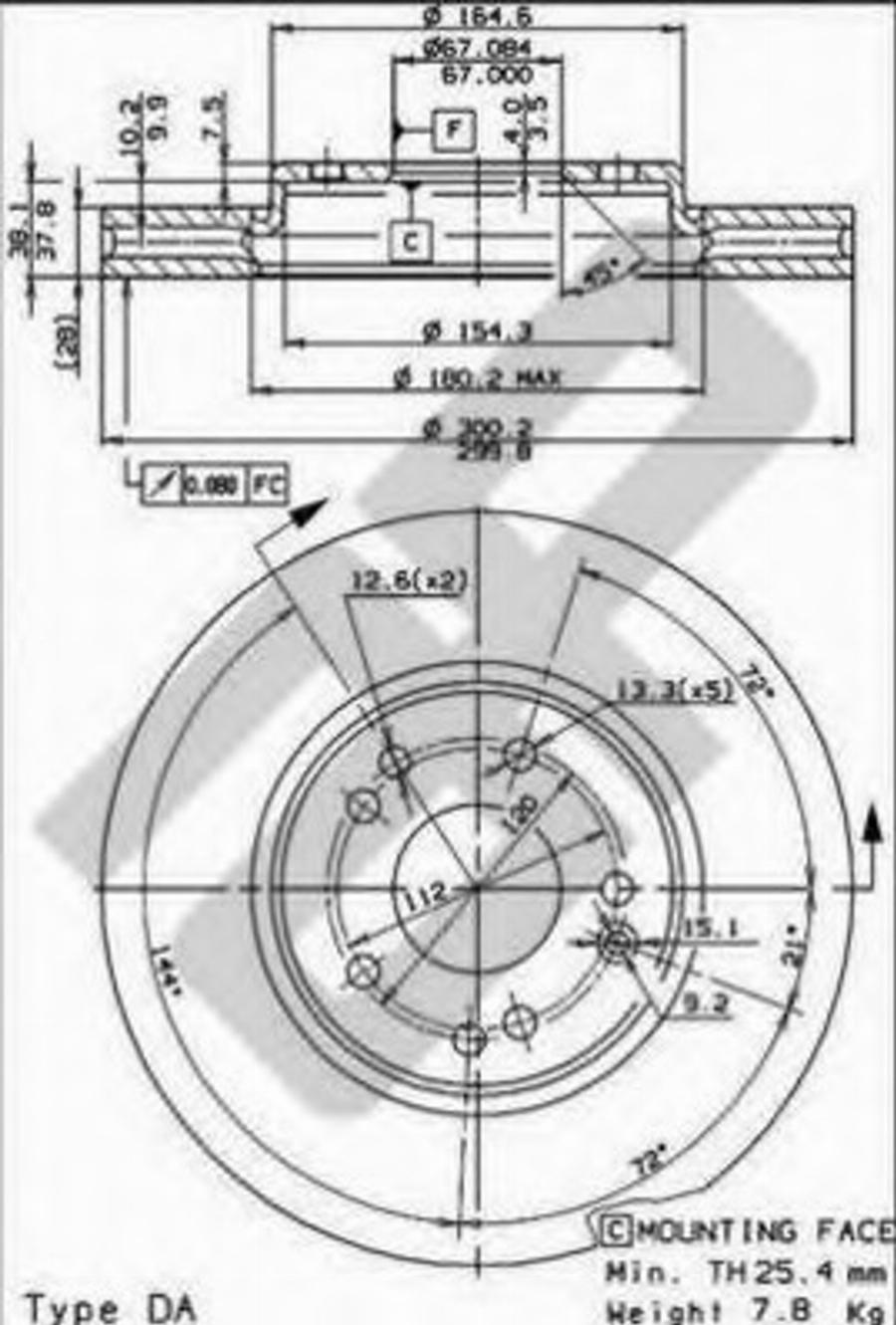 Metzger 24807 - Тормозной диск avtokuzovplus.com.ua