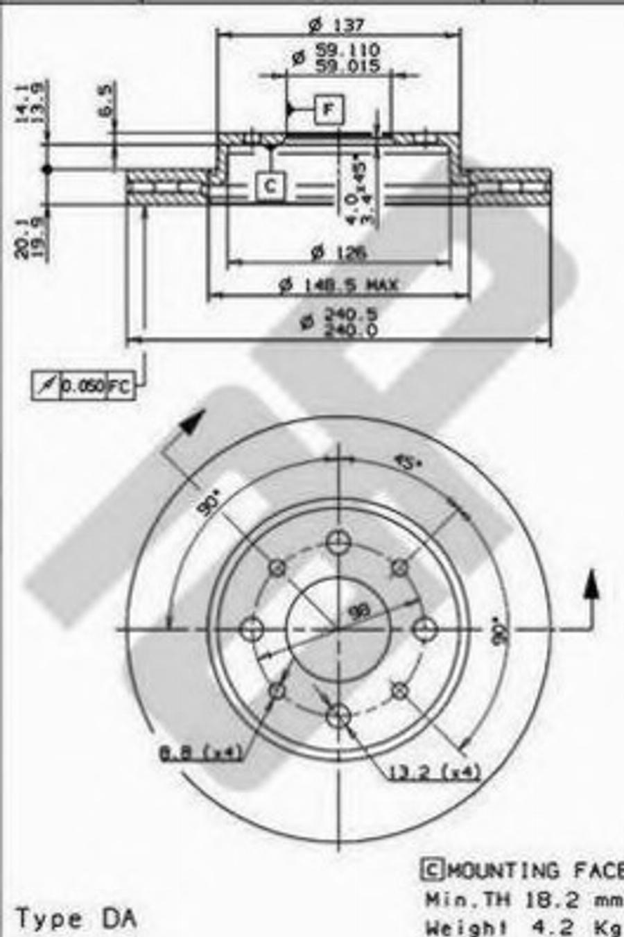 Metzger 24815 - Тормозной диск autodnr.net