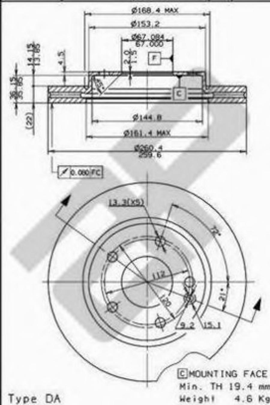 Metzger 25070 - Тормозной диск autodnr.net