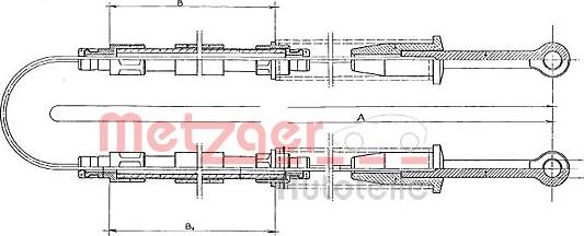 Metzger 321.4 - Кронштейн, тормозной шланг avtokuzovplus.com.ua