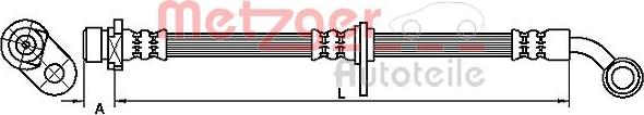 Metzger 4110299 - Гальмівний шланг autocars.com.ua