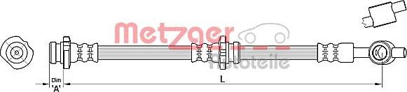 Metzger 4110388 - Тормозной шланг avtokuzovplus.com.ua