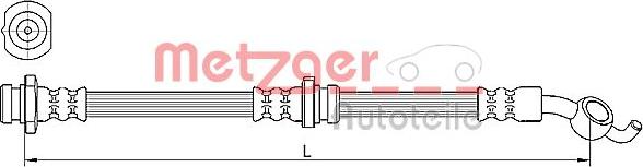 Metzger 4110392 - Тормозной шланг avtokuzovplus.com.ua