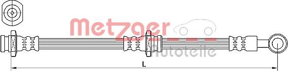 Metzger 4110639 - Тормозной шланг avtokuzovplus.com.ua