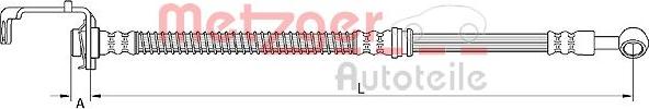 Metzger 4111049 - Тормозной шланг autodnr.net