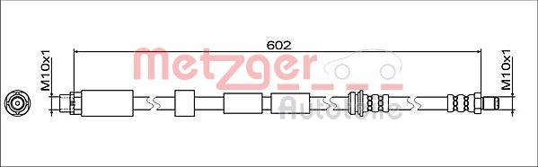 Metzger 4112074 - Тормозной шланг avtokuzovplus.com.ua