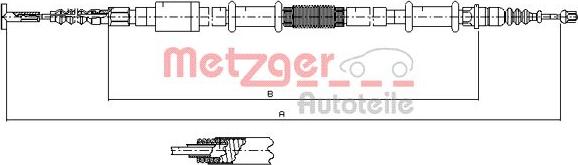 Metzger 441.4 - Трос, гальмівна система autocars.com.ua