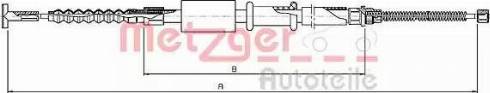 Metzger 461.14 - Трос, гальмівна система autocars.com.ua