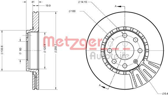 Metzger 6110336 - Тормозной диск avtokuzovplus.com.ua