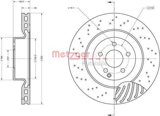 Metzger 6110866 - Тормозной диск avtokuzovplus.com.ua