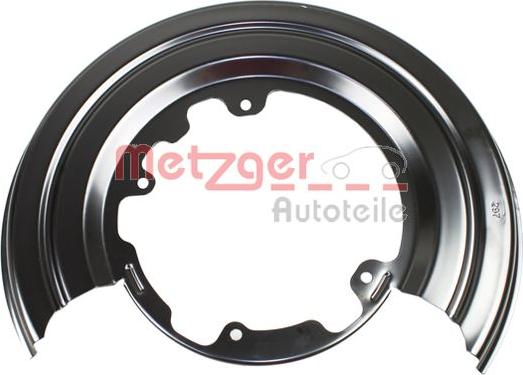 Metzger 6115157 - Відбивач, диск гальмівного механізму autocars.com.ua