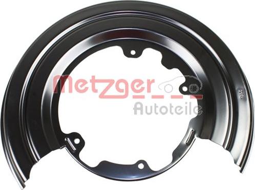 Metzger 6115158 - Відбивач, диск гальмівного механізму autocars.com.ua