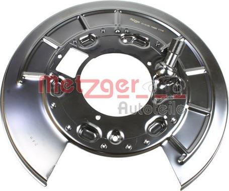 Metzger 6115180 - Відбивач, диск гальмівного механізму autocars.com.ua