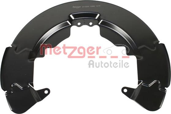 Metzger 6115200 - Відбивач, диск гальмівного механізму autocars.com.ua