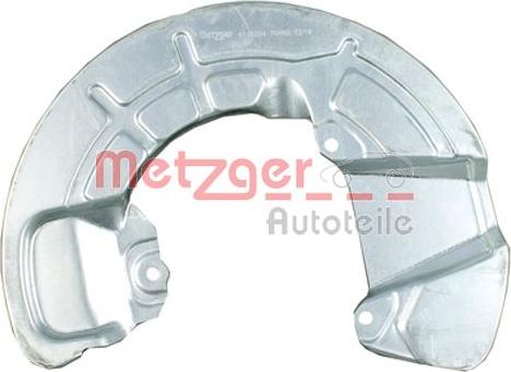 Metzger 6115224 - Відбивач, диск гальмівного механізму autocars.com.ua