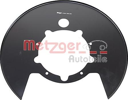 Metzger 6115501 - Відбивач, диск гальмівного механізму autocars.com.ua