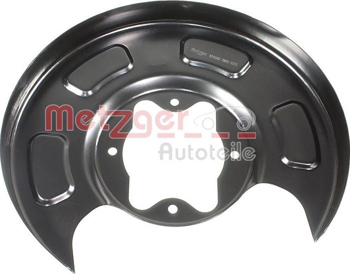 Metzger 6115542 - Відбивач, диск гальмівного механізму autocars.com.ua