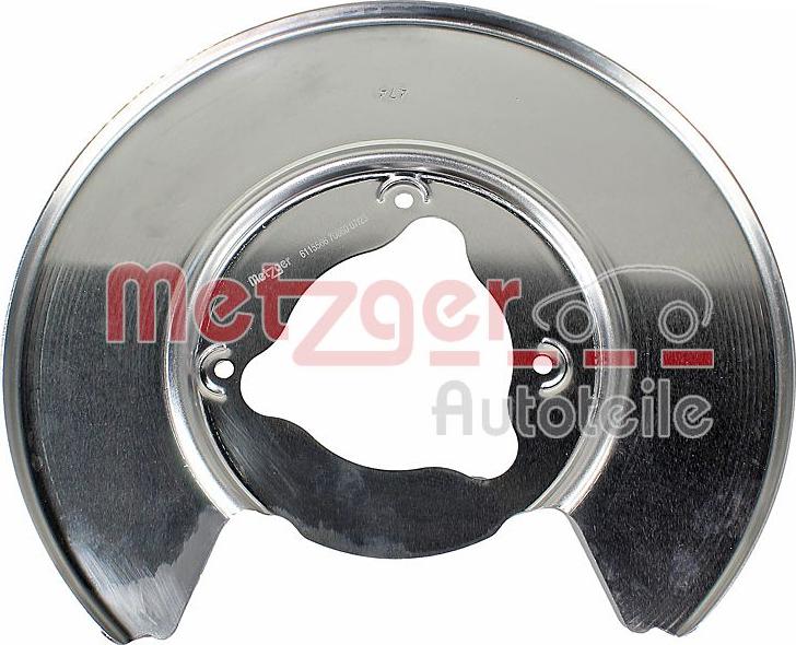 Metzger 6115566 - Відбивач, диск гальмівного механізму autocars.com.ua