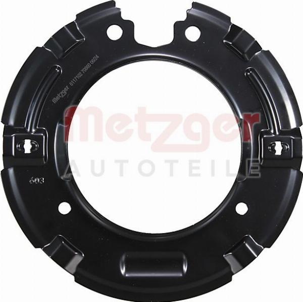 Metzger 6117102 - Гальмівна несуча пластина autocars.com.ua