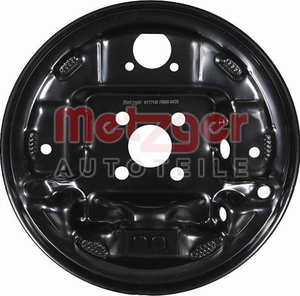 Metzger 6117108 - Гальмівна несуча пластина autocars.com.ua