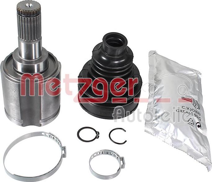 Metzger 7110229 - Шарнірний комплект, ШРУС, приводний вал autocars.com.ua