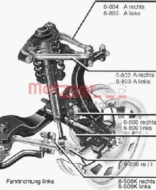 Metzger 88009112 - Важіль незалежної підвіски колеса autocars.com.ua