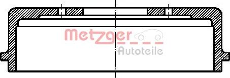 Metzger BT 1051 - Гальмівний барабан autocars.com.ua