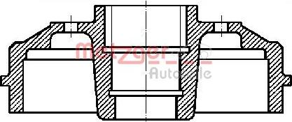 Metzger BT 1055 - Гальмівний барабан autocars.com.ua