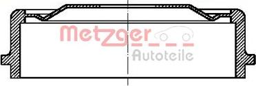 Metzger BT 1066 - Гальмівний барабан autocars.com.ua