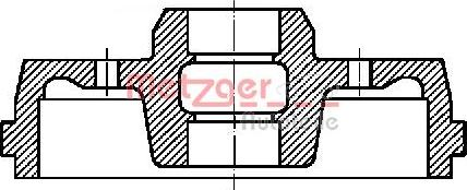 Metzger BT 741 - Гальмівний барабан autocars.com.ua