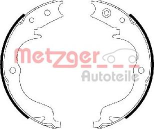Metzger MG 110 - Комплект гальм, ручник, парковка autocars.com.ua