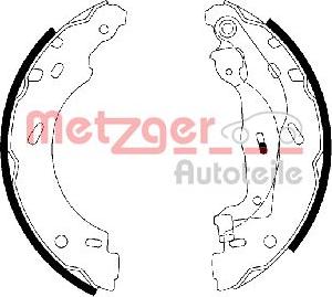 Metzger MG 112 - Комплект тормозных колодок, барабанные autodnr.net
