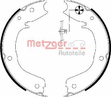 Metzger MG 203 - Комплект гальм, ручник, парковка autocars.com.ua