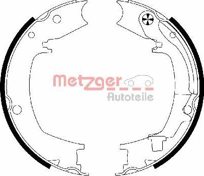 Metzger MG 204 - Комплект тормозов, ручник, парковка autodnr.net