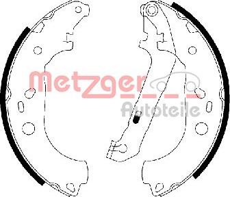 Metzger MG 211 - Комплект гальм, барабанний механізм autocars.com.ua