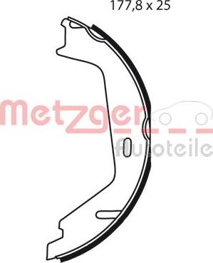 Metzger MG 238 - Комплект тормозов, ручник, парковка autodnr.net