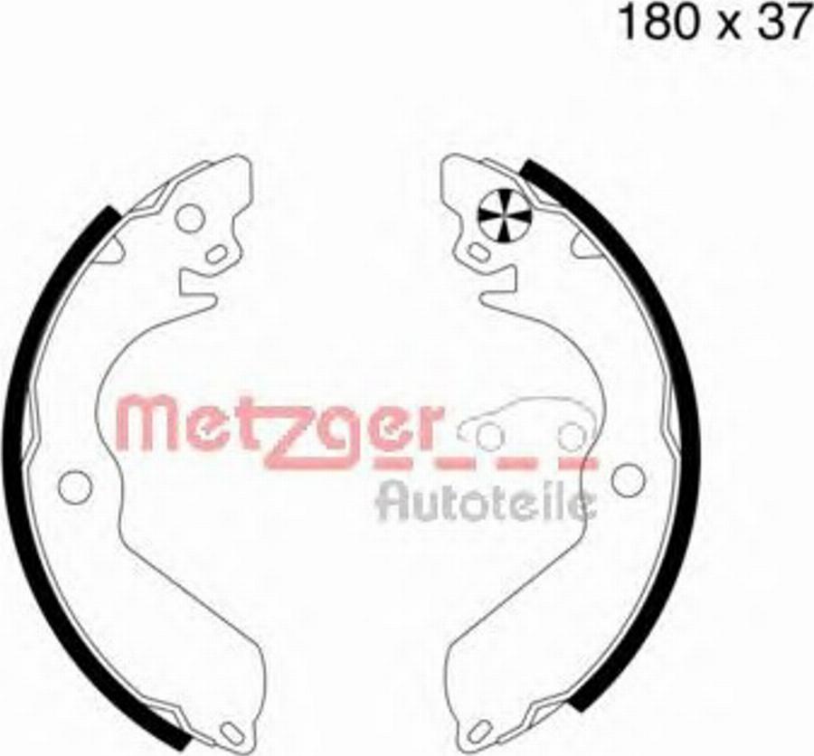 Metzger MG568 - Комплект тормозных колодок, барабанные autodnr.net