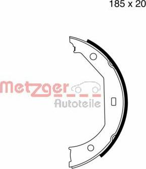 Metzger MG 652 - Комплект гальм, ручник, парковка autocars.com.ua