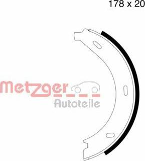 Metzger MG 710 - Комплект гальм, ручник, парковка autocars.com.ua