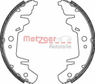 Metzger MG 718 - Комплект тормозных колодок, барабанные autodnr.net