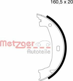 Metzger MG 780 - Комплект гальм, ручник, парковка autocars.com.ua