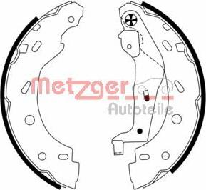 Metzger MG 785 - Комплект тормозных колодок, барабанные avtokuzovplus.com.ua