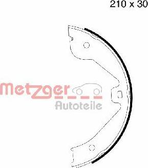 Metzger MG 790 - Комплект гальм, ручник, парковка autocars.com.ua