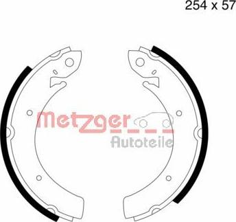 Metzger MG 809 - Комплект гальм, барабанний механізм autocars.com.ua