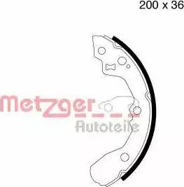 Metzger MG 812 - Комплект тормозных колодок, барабанные autodnr.net