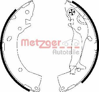 Metzger MG 818 - Комплект тормозных колодок, барабанные autodnr.net