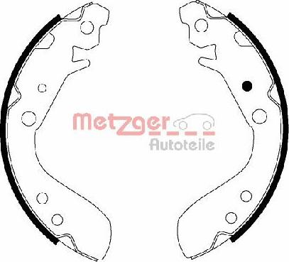 Metzger MG 830 - Комплект гальм, барабанний механізм autocars.com.ua