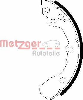 Metzger MG 949 - Комплект тормозных колодок, барабанные autodnr.net