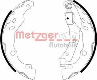 Metzger MG 968 - Комплект гальм, барабанний механізм autocars.com.ua